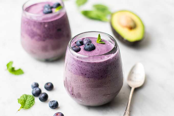 Avocado Blueberry Smoothie - Sunkissed Kitchen