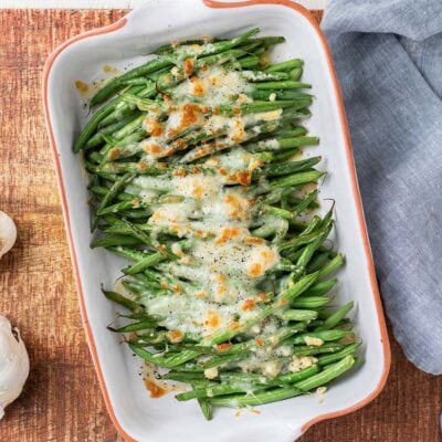 Cheesy Garlic Green Beans