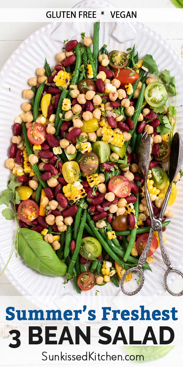 Summer's Freshest 3-Bean Salad - Sunkissed Kitchen