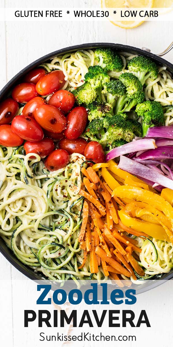 Zoodles Primavera Sunkissed Kitchen