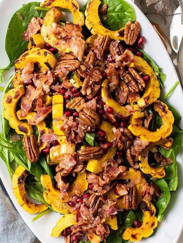 Holiday Spinach Salad with Bacon Dressing Sunkissed Kitchen