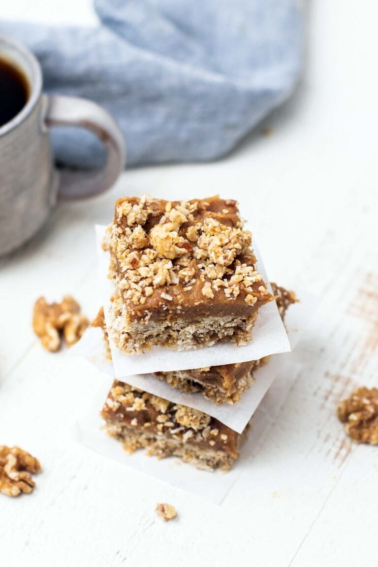 Gluten Free Date Bars No Added Sugar Oatmeal Walnut Date Bars