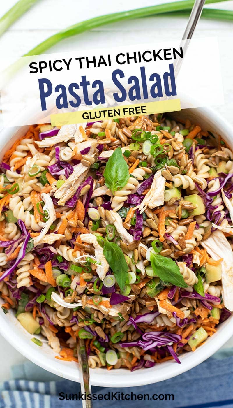 Thai Chicken Pasta Salad - Gluten Free Pasta Salad