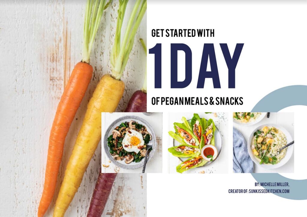 The cover of the pegan diet preorder incentive.