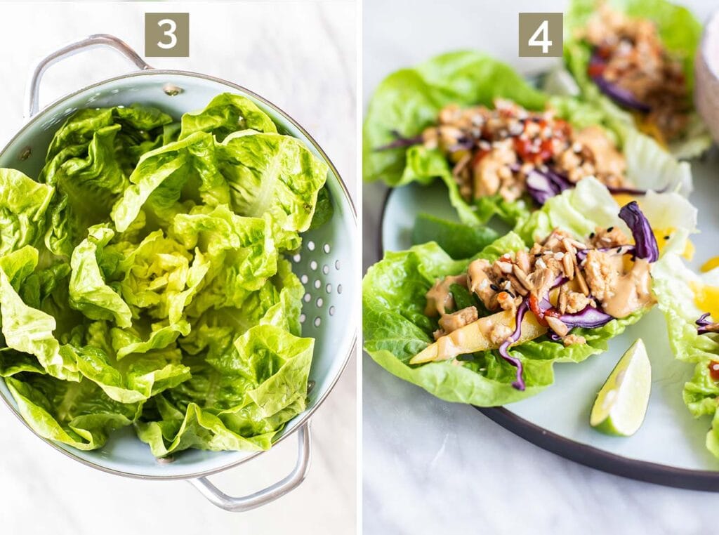 Thai Chicken Lettuce Wraps (Whole30) Sunkissed Kitchen