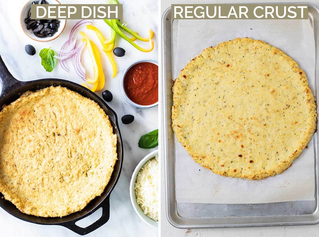 Cauliflower Pizza Crust - Low Carb Cauliflower Pizza