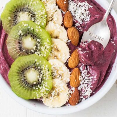 Tropical Acai Smoothie Bowl with Toppings!