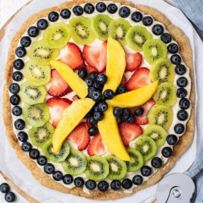 Fruit Pizza on a Cookie Crust