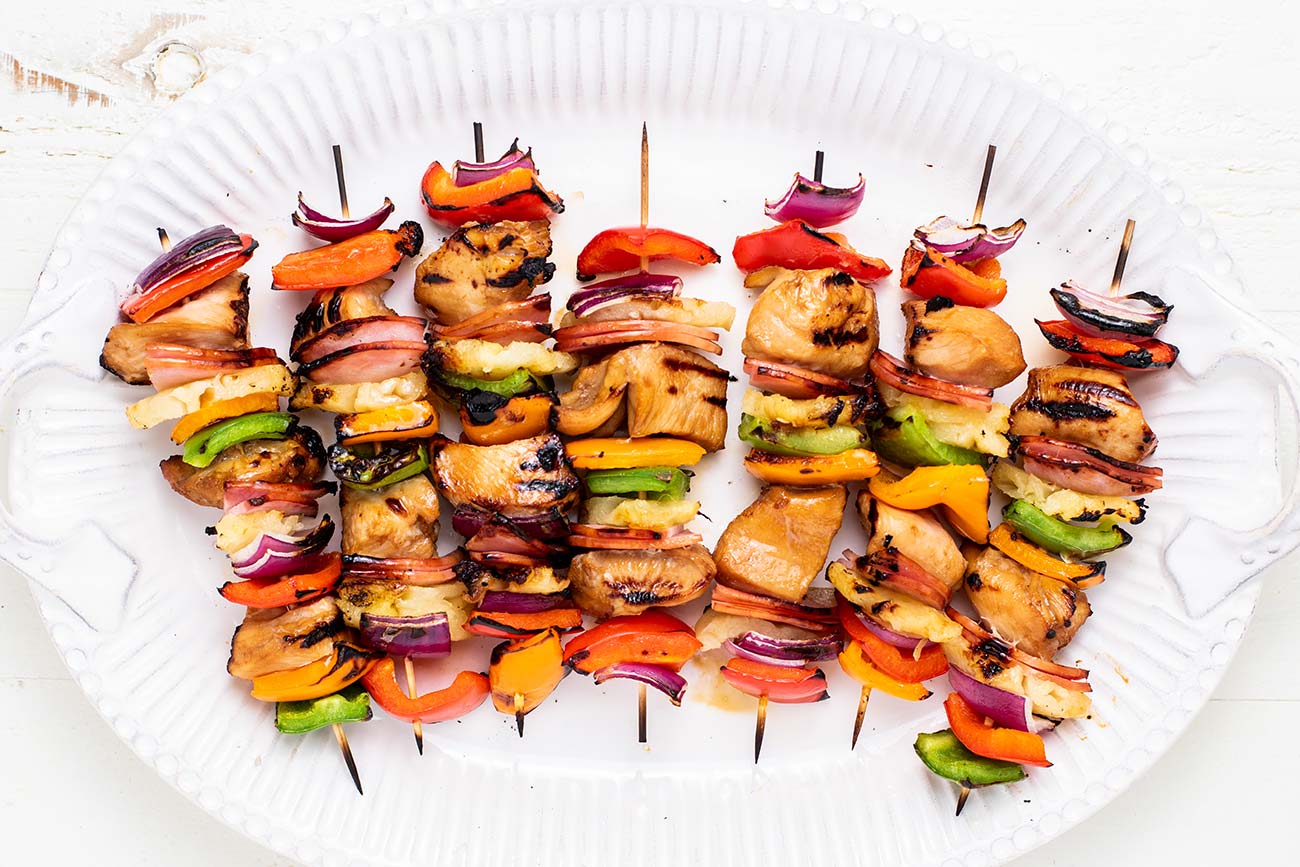 Grilled Teriyaki Chicken Skewers Recipe - Appetizer Addiction