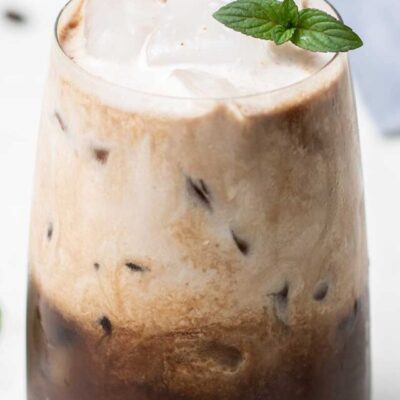 Coconut Mint Iced Mocha Latte