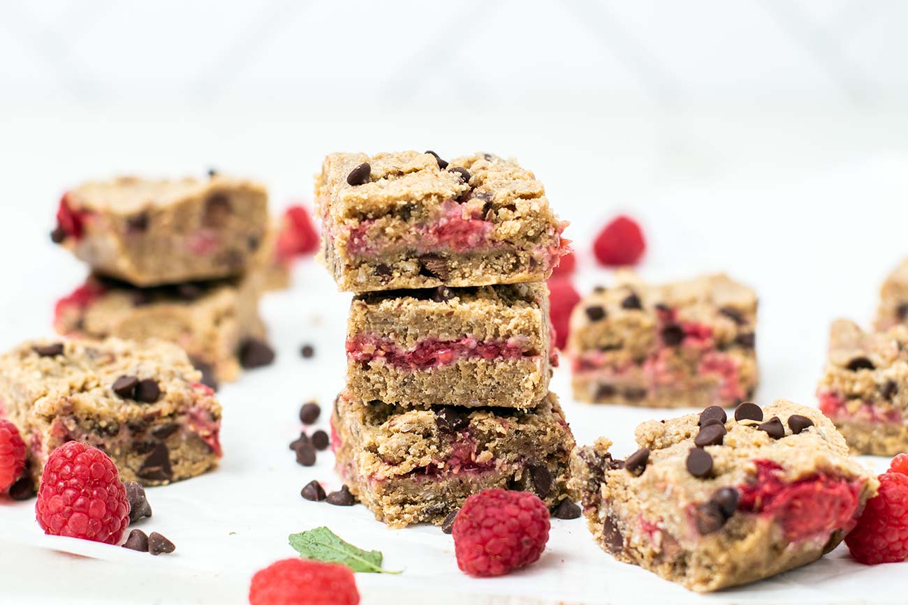 Raspberry Chocolate Chip Oatmeal Cookie Bars Healthy Oatmeal Cookie Bars