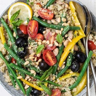 Pesto Green Bean Quinoa Salad