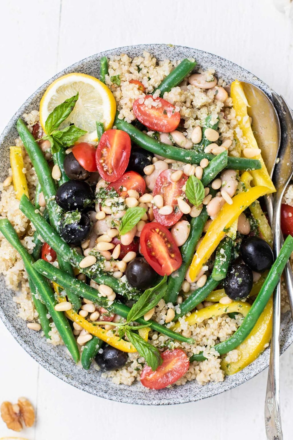 Perfect Pesto Quinoa Salad Pesto Green Bean Quinoa Salad