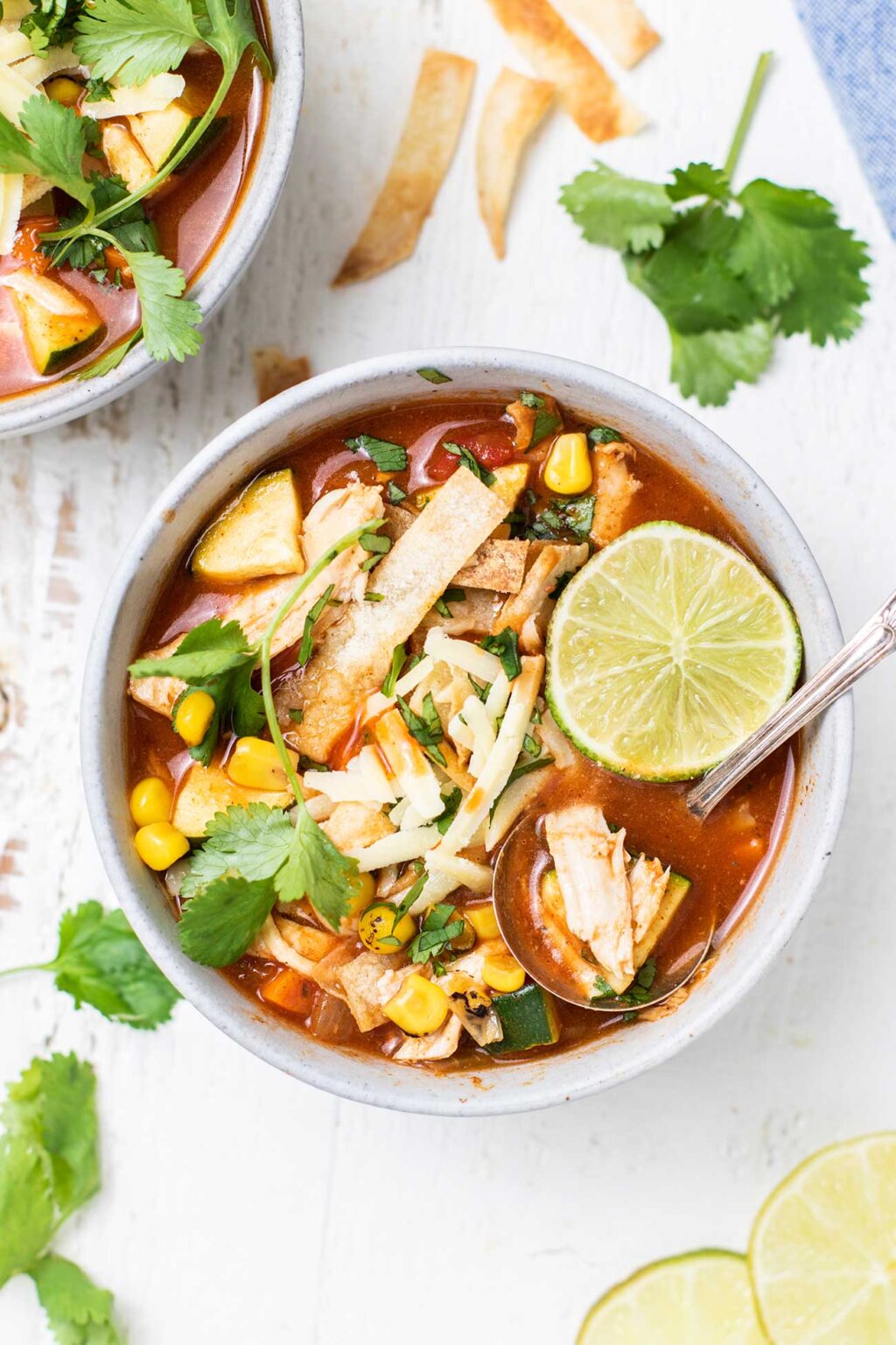 Chicken Enchilada Soup - Sunkissed Kitchen