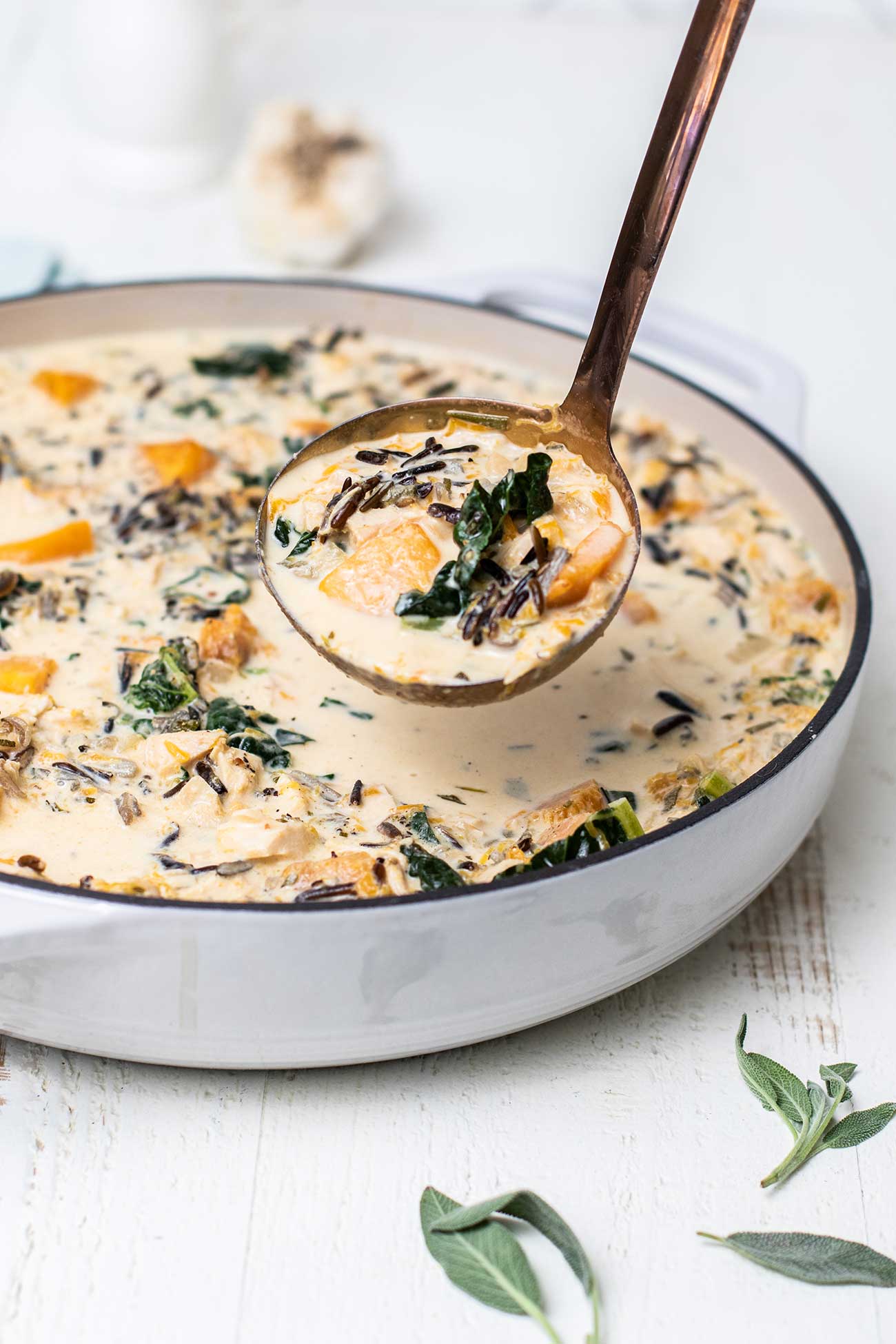 Creamy Chicken and Wild Rice Soup - Sunkissed Kitchen