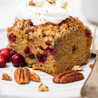 Cranberry Pumpkin Coffee Cake (Gluten Free)