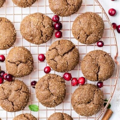 Soft and Chewy Ginger Cookies (Gluten Free)