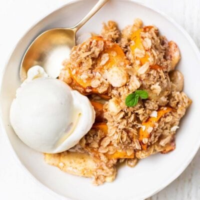 Apple Crisp with Persimmons