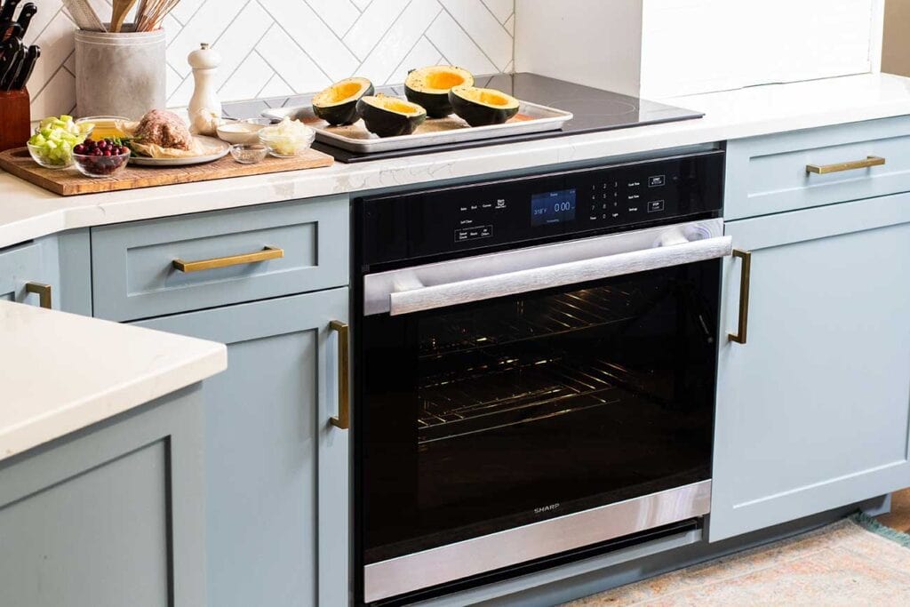 The Sharp Induction Cooktop and Sharp European Convection Oven.