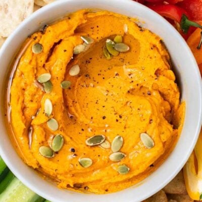 Roasted Carrot Hummus – Bean Free Hummus