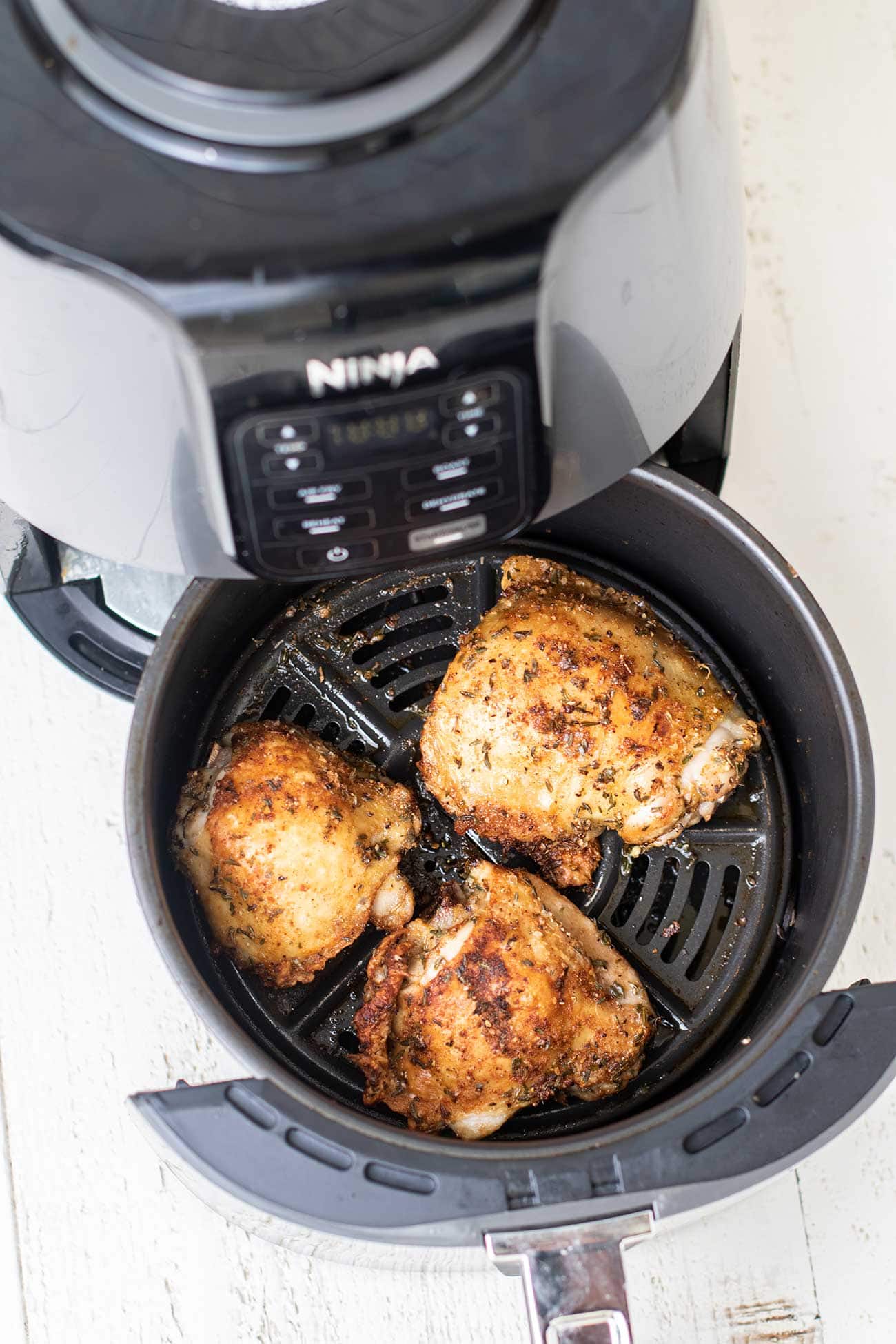 The Crispiest Air Fryer Chicken Thighs - Sunkissed Kitchen