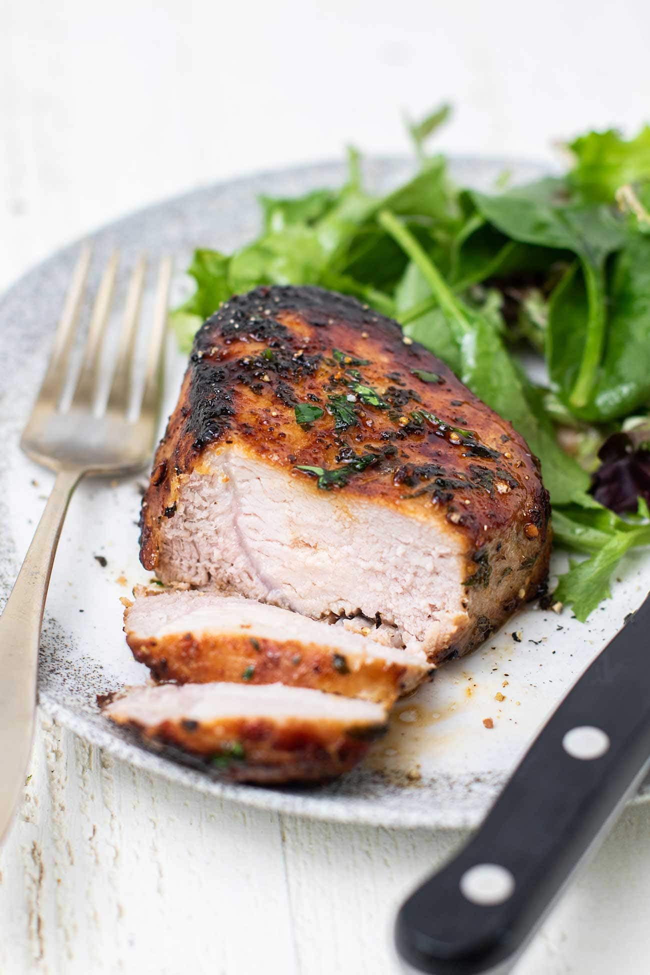 Air Fryer Pork Chops Recipe - Sunkissed Kitchen