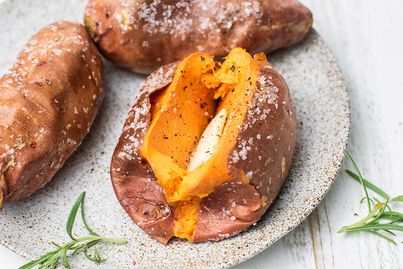 Air Fryer Sweet Potatoes (with a Crispy Skin!) - Sunkissed Kitchen