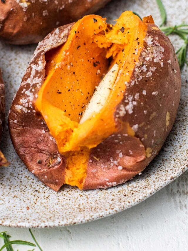 The Perfectly Baked Sweet Potatoes - Sunkissed Kitchen