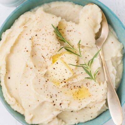 The BEST Cauliflower Mash (Thick & Creamy)