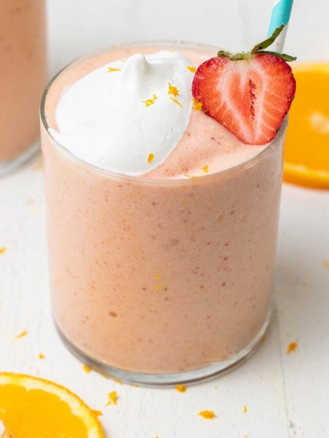 Strawberry Orange Julius Smoothie Sunkissed Kitchen