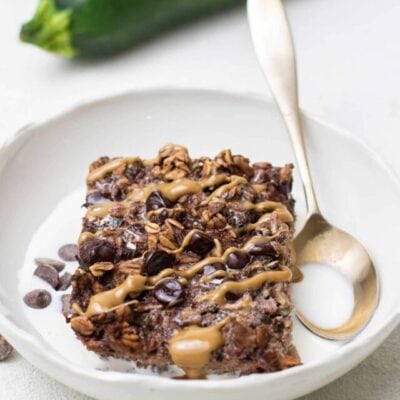 Chocolate Zucchini Baked Oats