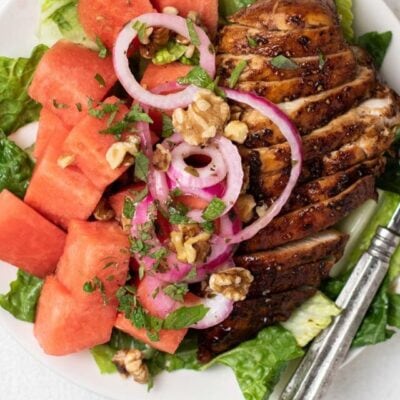 Balsamic Chicken and Watermelon Salad