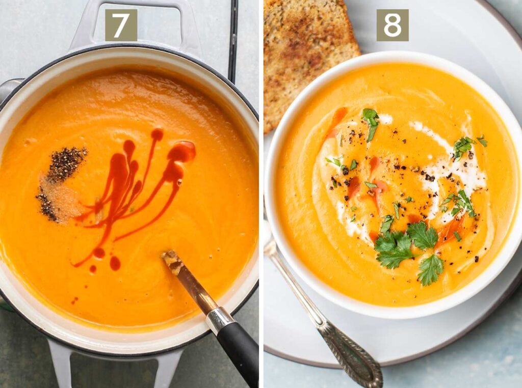 Sweet Potato Soup with Roasted Red Peppers Sunkissed Kitchen