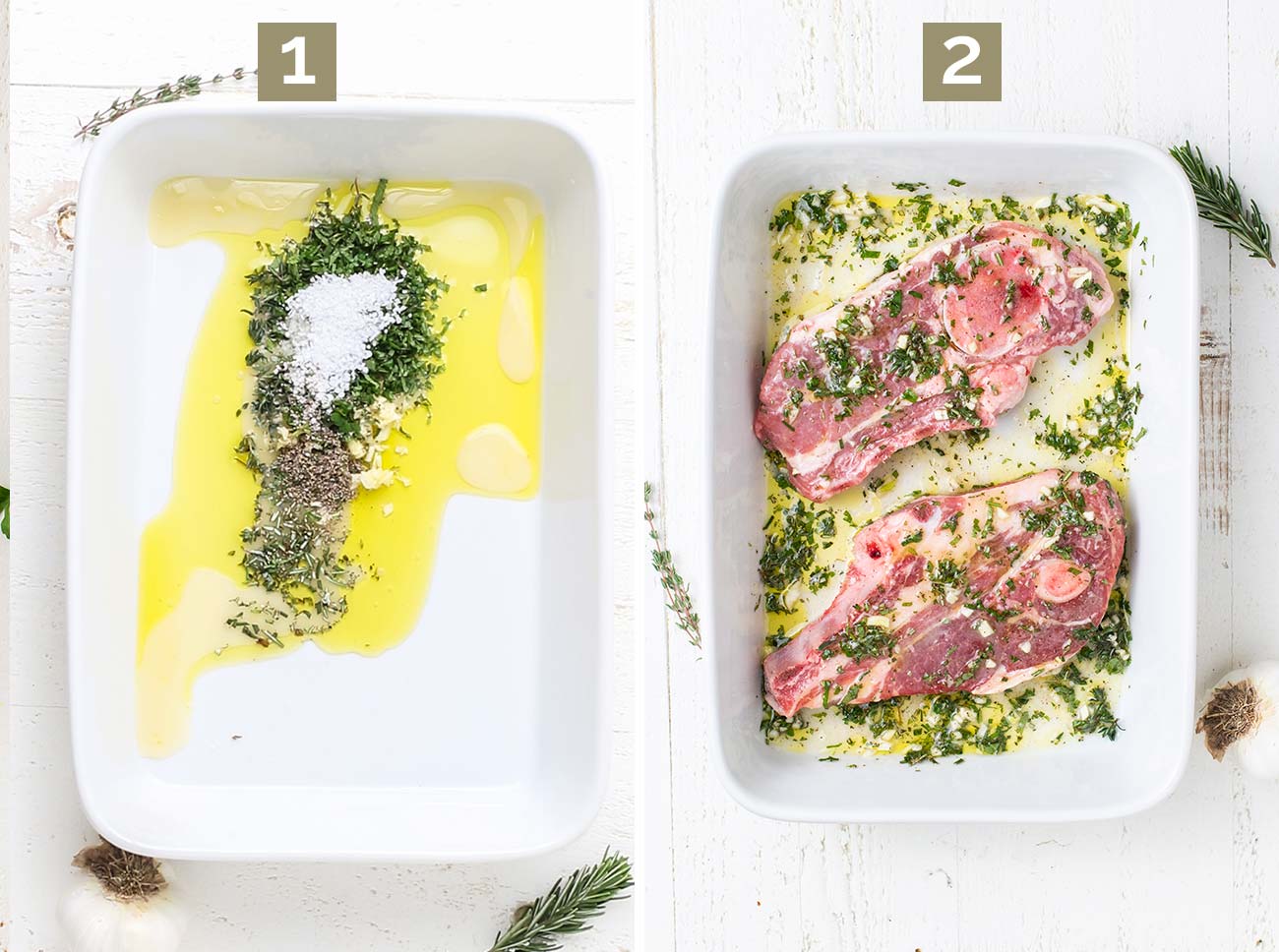 Herb Marinated Lamb Shoulder Chops - Sunkissed Kitchen