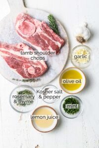 Herb Marinated Lamb Shoulder Chops - Sunkissed Kitchen