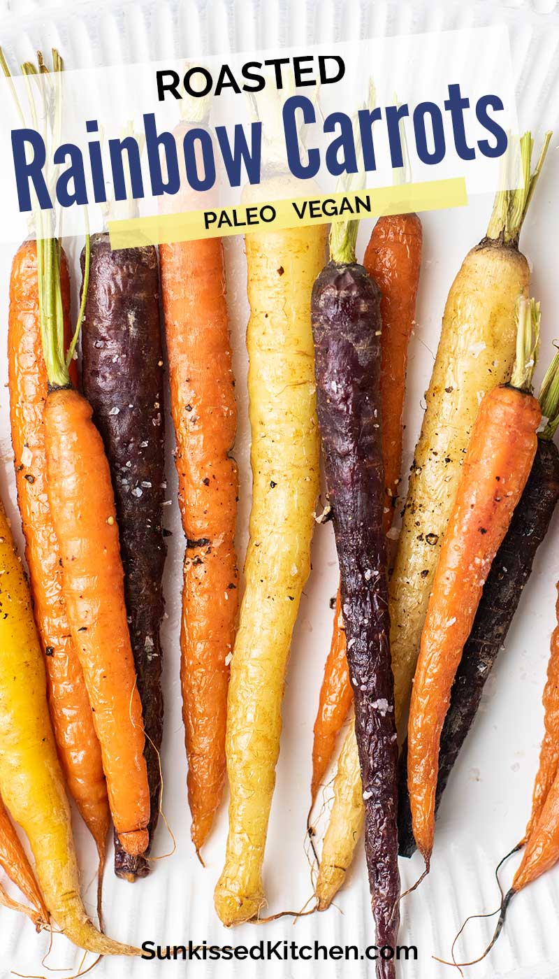 Roasted Rainbow Carrots Recipe Sunkissed Kitchen