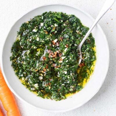Carrot Top Chimichurri – The Perfect Carrot Greens Recipe!
