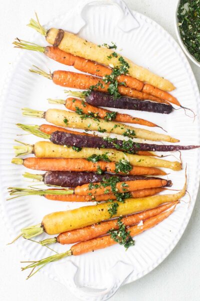 Roasted Rainbow Carrots Recipe - Sunkissed Kitchen