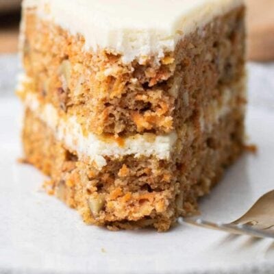 Healthy Carrot Cake (w/ Cream Cheese Frosting)