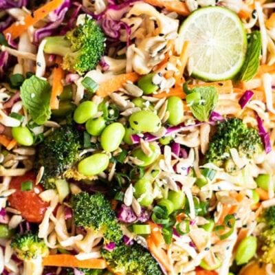 Asian Cabbage Slaw with Broccoli