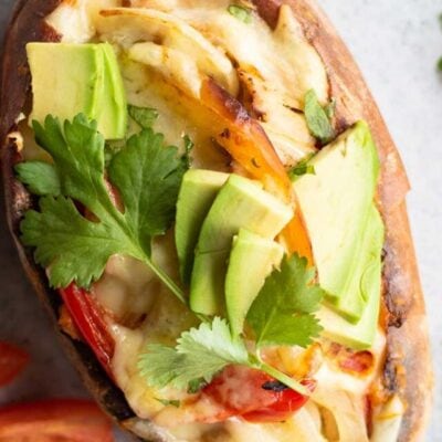 Chicken Fajita Sweet Potatoes