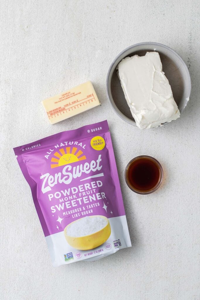 A powdered monk fruit sweetener that can be subbed for powdered sugar.