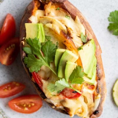 Chicken Fajita Sweet Potatoes