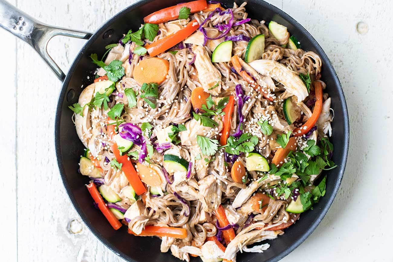 Chicken Soba Noodle Stir Fry Sunkissed Kitchen