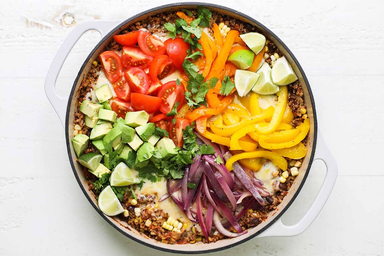 One Pan Mexican Quinoa - Vegan Huggs