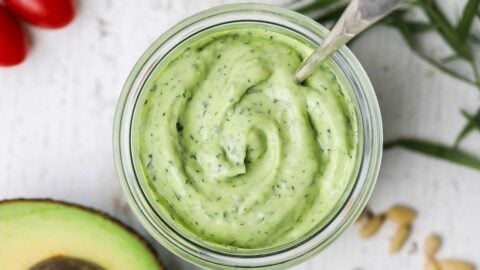 Avocado Green Goddess Dressing Avocado Green Goddess Dressing