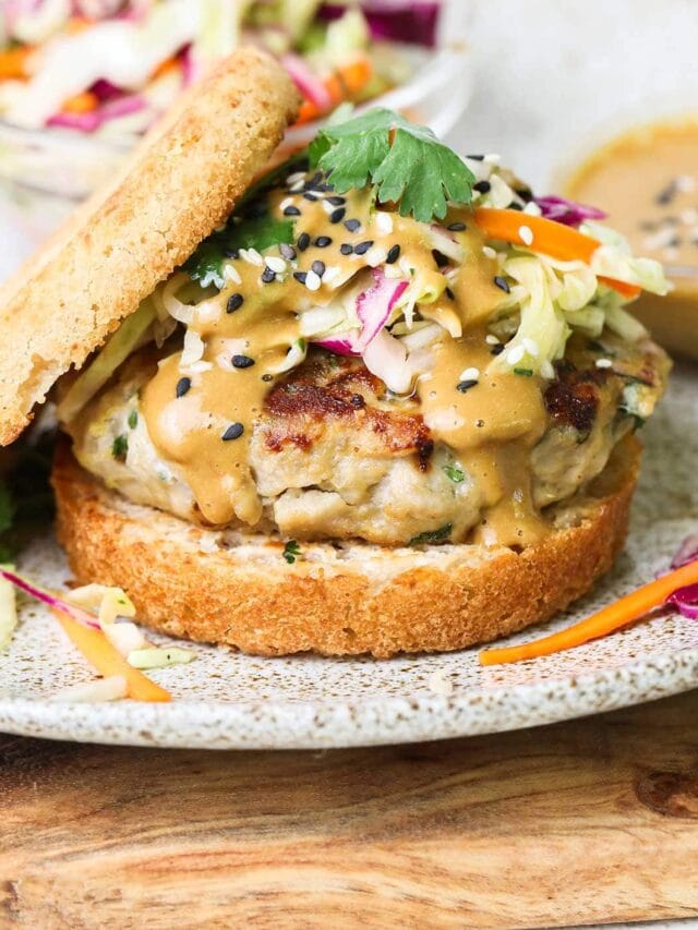 Thai Chicken Burgers - Sunkissed Kitchen