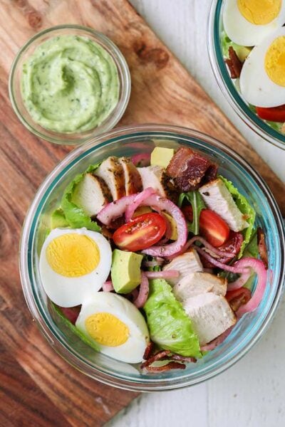 Green Goddess Cobb Salad - Sunkissed Kitchen