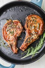 Quick and Easy Pan Seared Pork Chops (In Cast Iron Skillet)