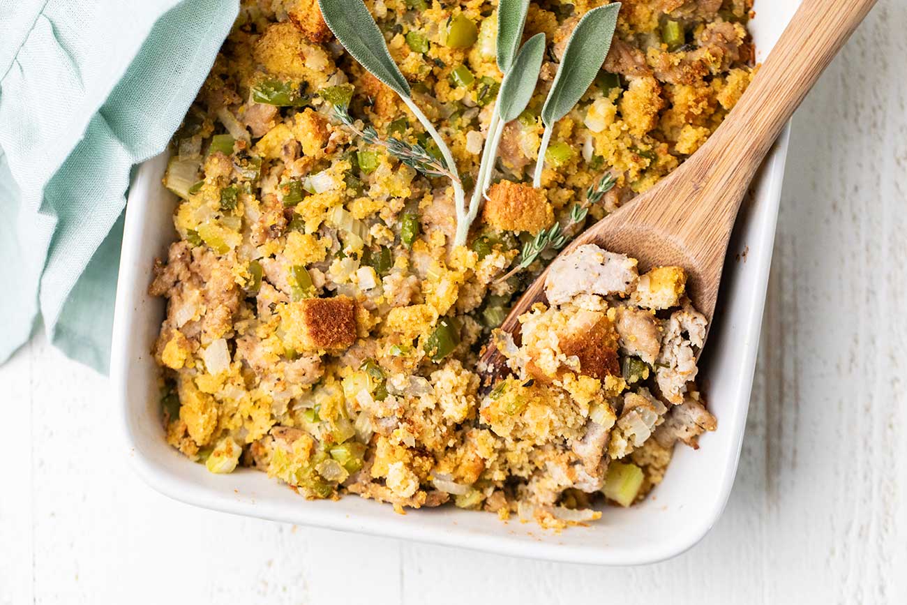 Best Cornbread and Sausage Stuffing Recipe - How to Make Stuffing